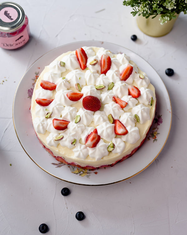 Strawberry Pistachio Dream Cake